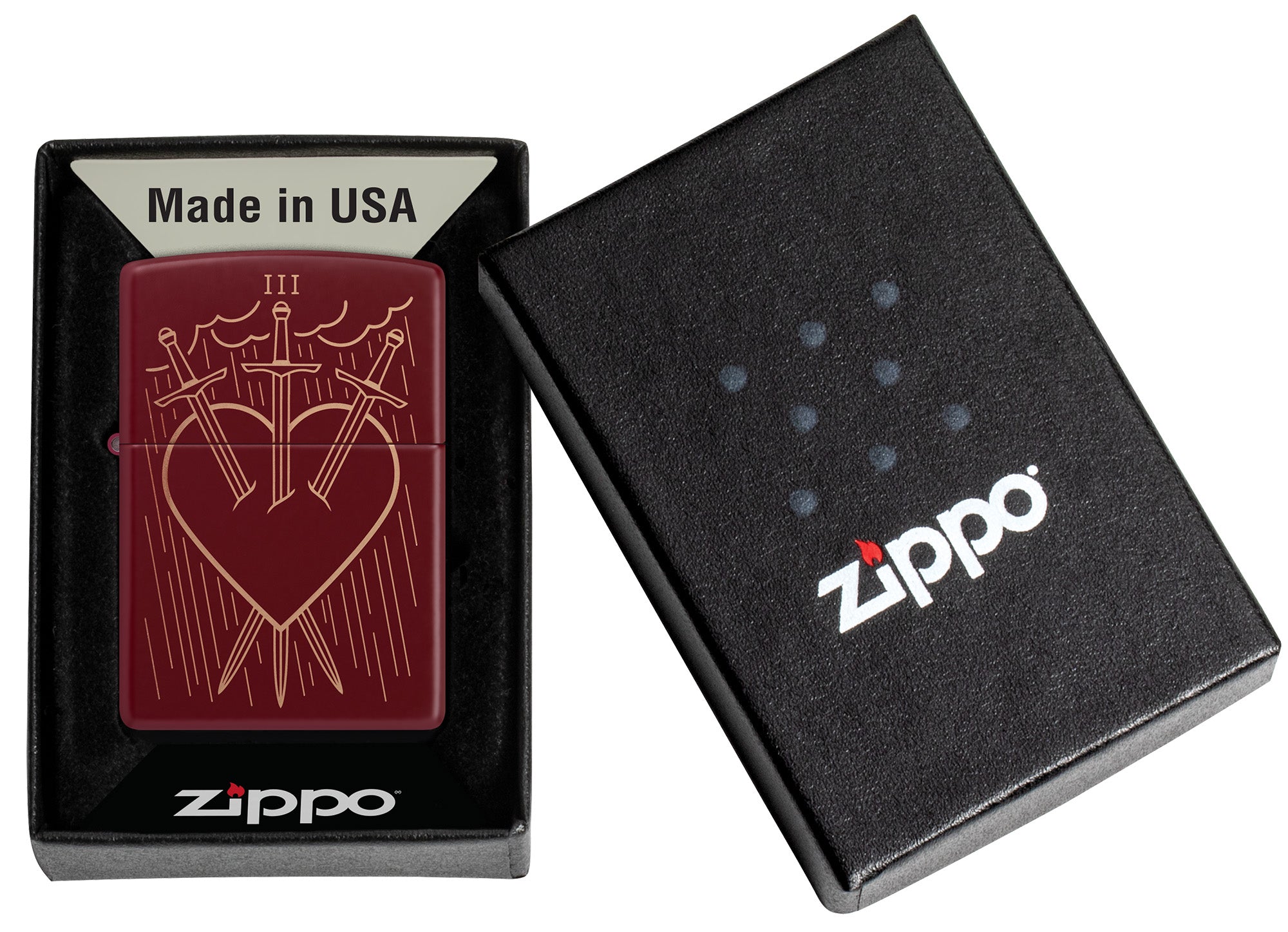 bat-lua-zippo-mau-do-khac-laser-la-bai-tarot-3-kiem-trai-tim
