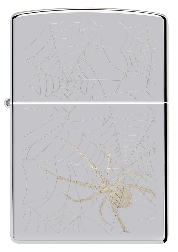 bat-lua-zippo-48767-spider-web-design-laser-engrave-auto-engrave-high-polish-chrome-khac-laser-hinh-con-nhen