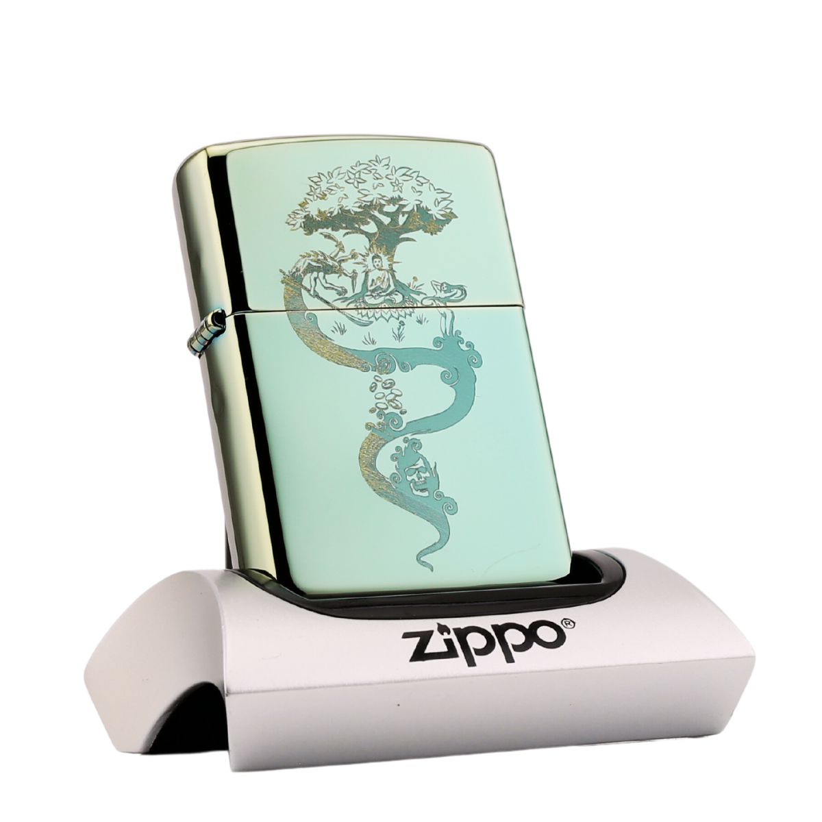 Zippo Khắc Phật Và Quỷ Cám Dỗ Mara