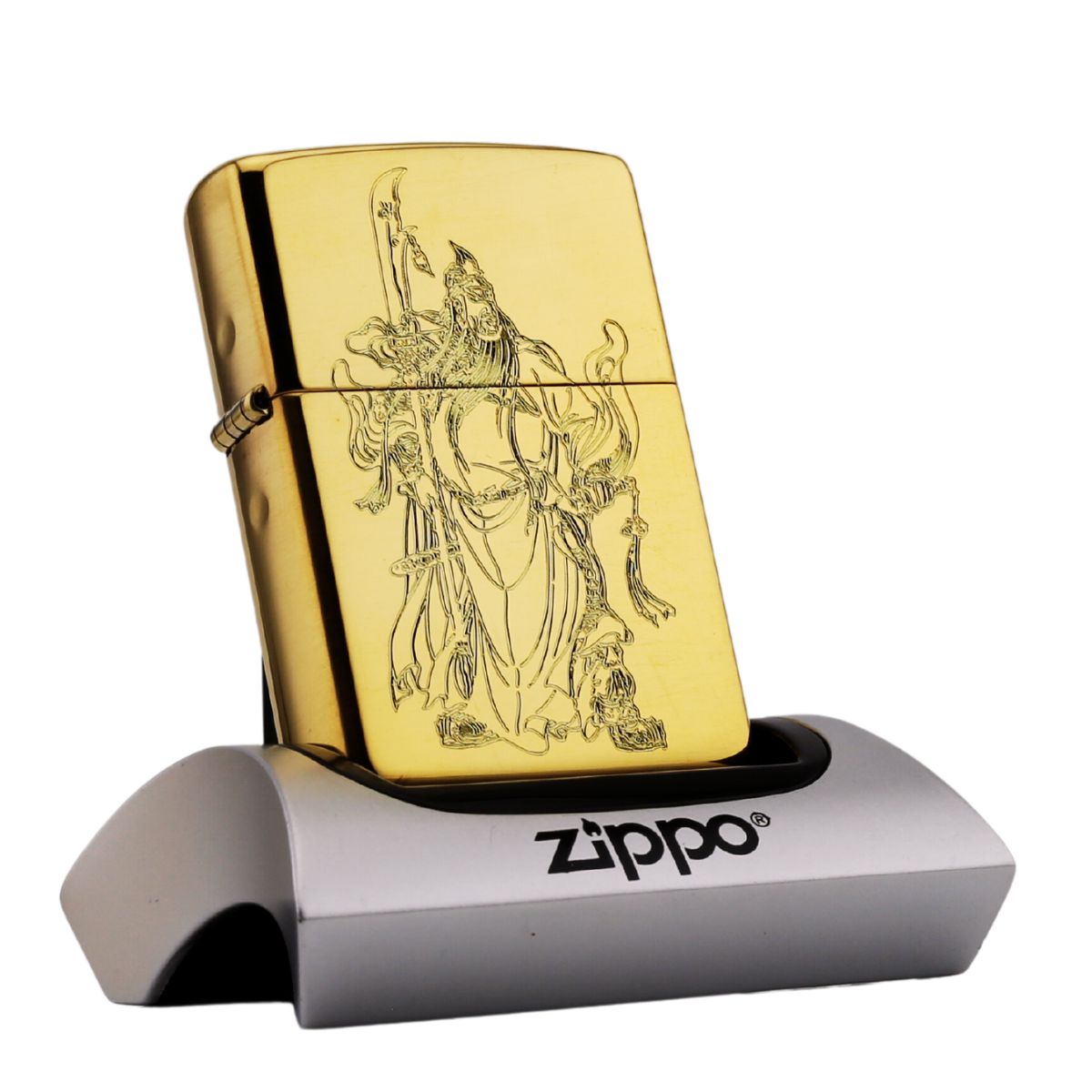 Zippo Khắc Hai Mặt Nghĩa Khí Quan Công