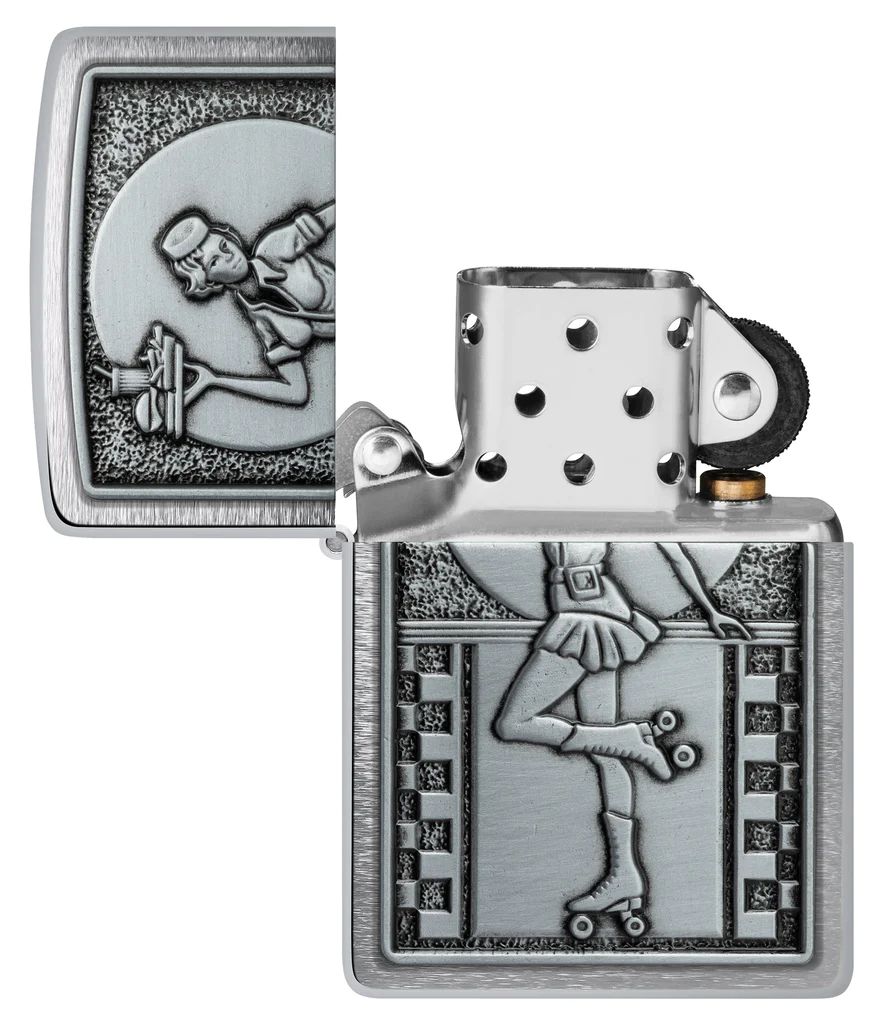 bat-lua-zippo-48904-roller-waitress-emblem-brushed-chrome-trang-xuoc-op-noi-co-gai-sexy