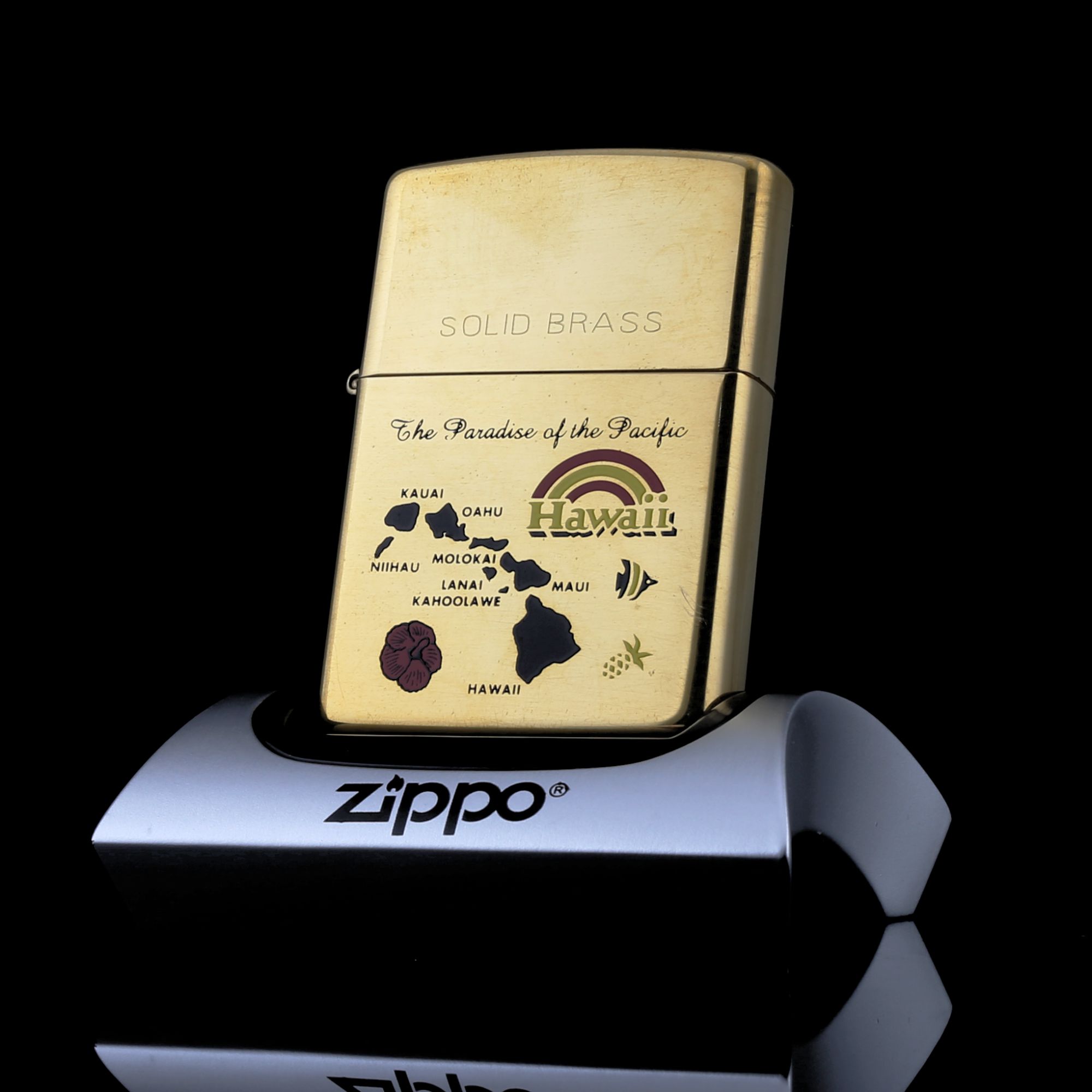 Zippo-SOLID-BRASS-THE-PARADISE-OF-THE-PACIFIC-HAWAII-A-XIII-1997-cac-vung-dat-xinh-dep-danh-lam-thang-canh