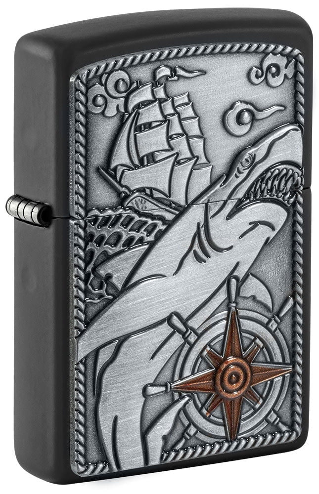 bat-lua-zippo-48120-ship-shark-emblem-design