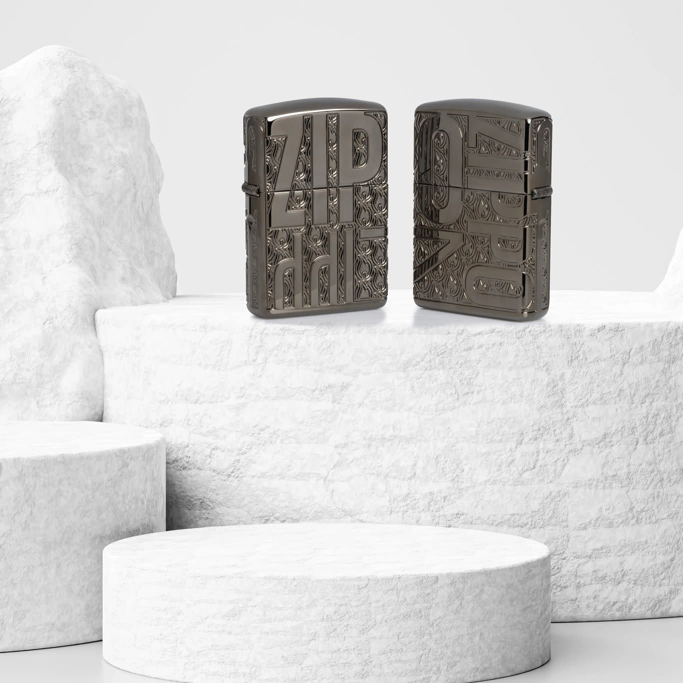 bat-lua-zippo-46312-reverse-carve-zippo-design-multicut-armor-black-ice