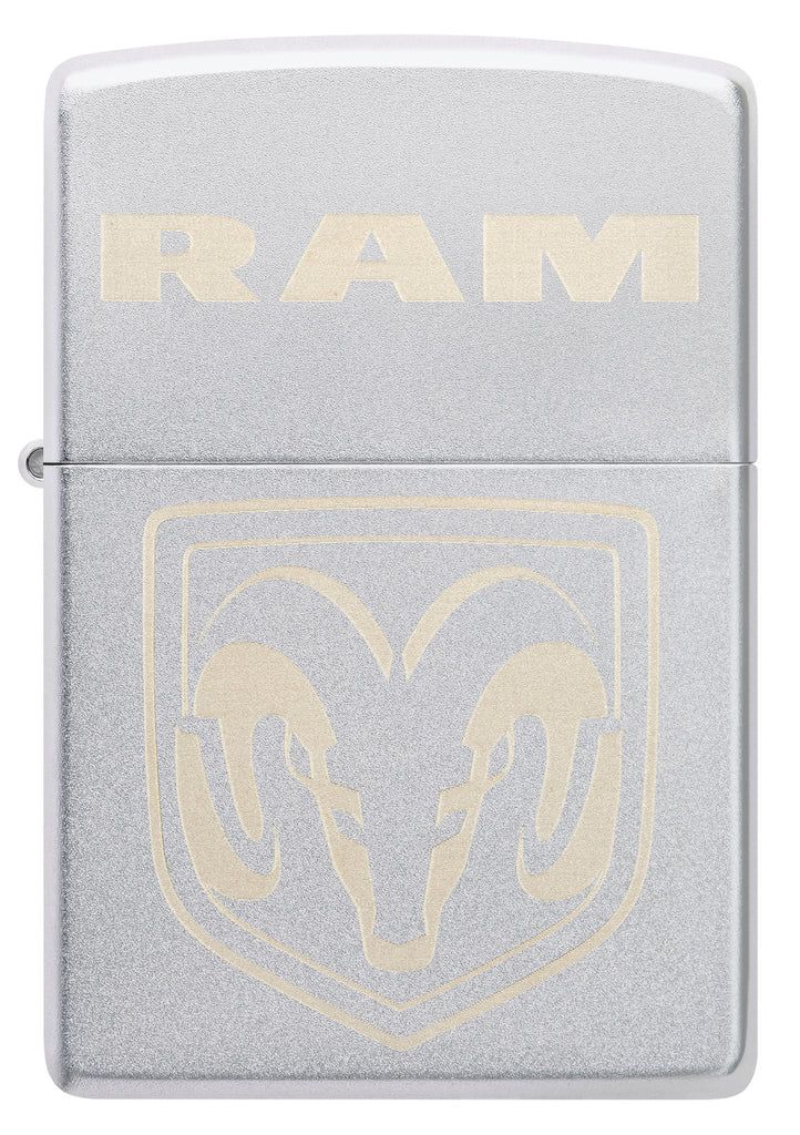 bat-lua-zippo-48763-ram-design-laser-engrave-satin-chrome-hop-quet-khac-logo-xe-hoi