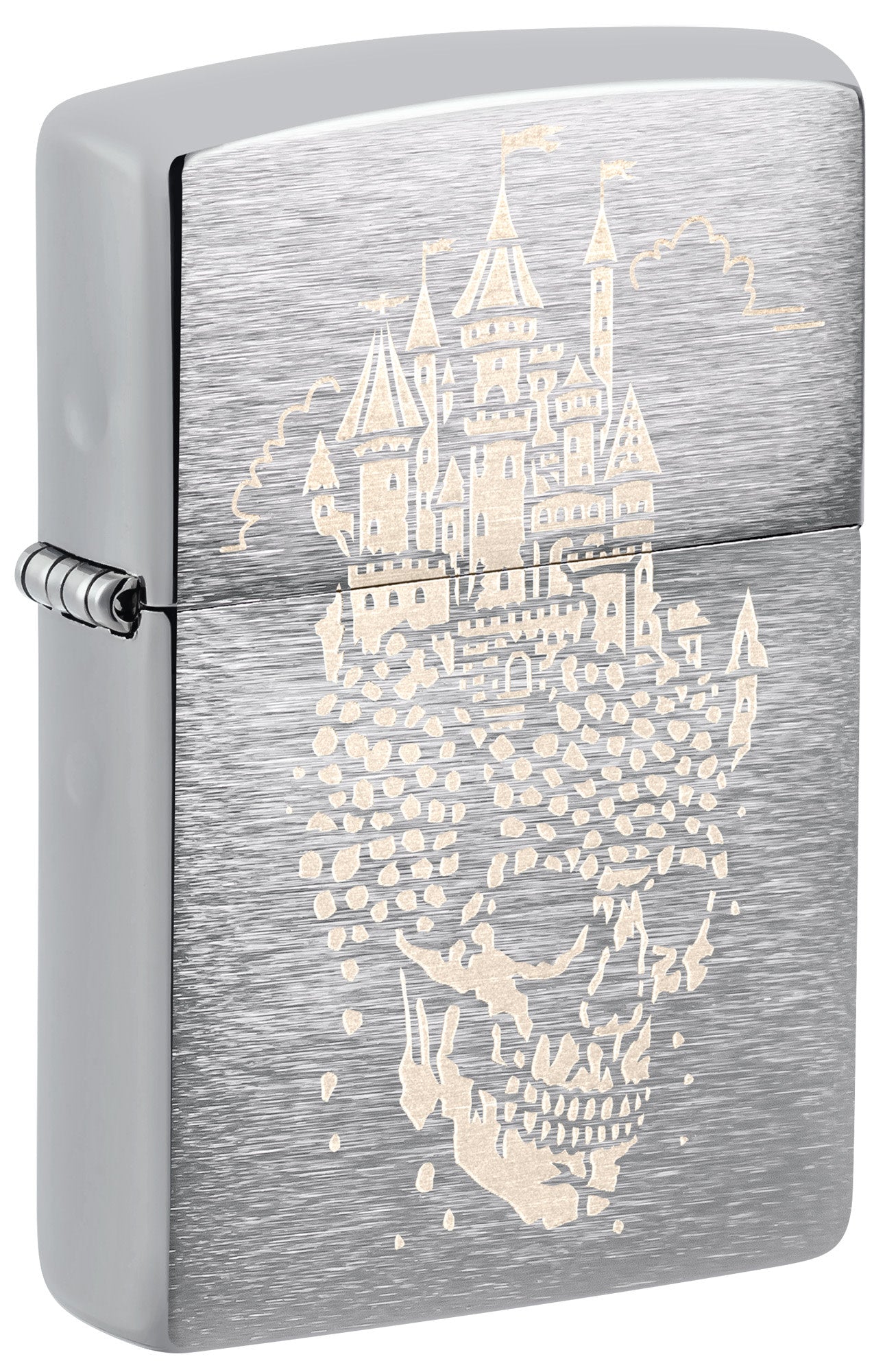 hop-quet-zippo-46477-skull-castle-design-laser-engrave-brushed-chrome
