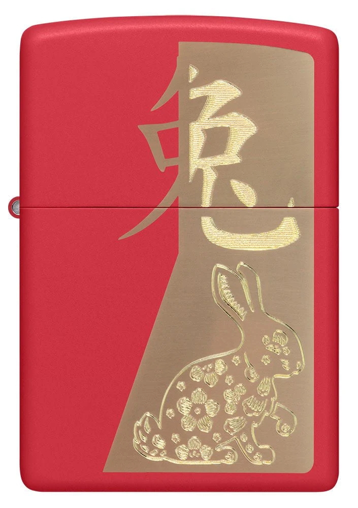 bat-lua-zippo-48282-year-of-the-rabbit-son-tinh-dien-mau-do