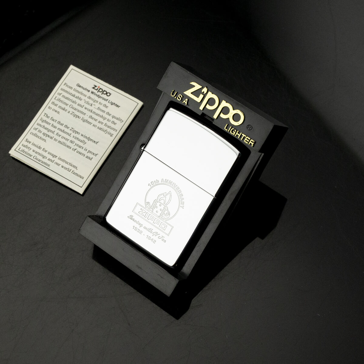 hot-quet-zippo-10th-anniversary-1932-1942-kỷ-niệm-10-nam-thanh-lap-zippo-vii-1991