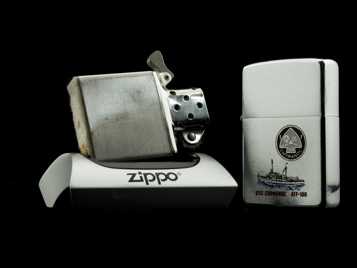 bat-lua-zippo-1973-tau-chien-uss-chowanoc-atf-100-hang-chuan-authentic