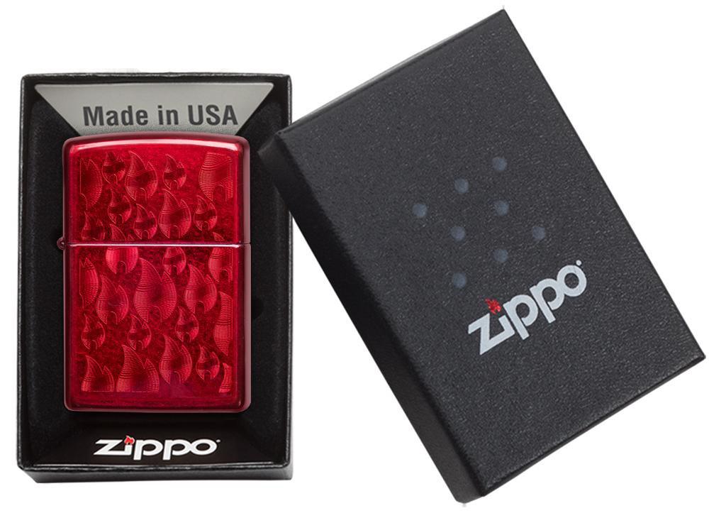 Zippo Iced Zippo Flame Design 29824