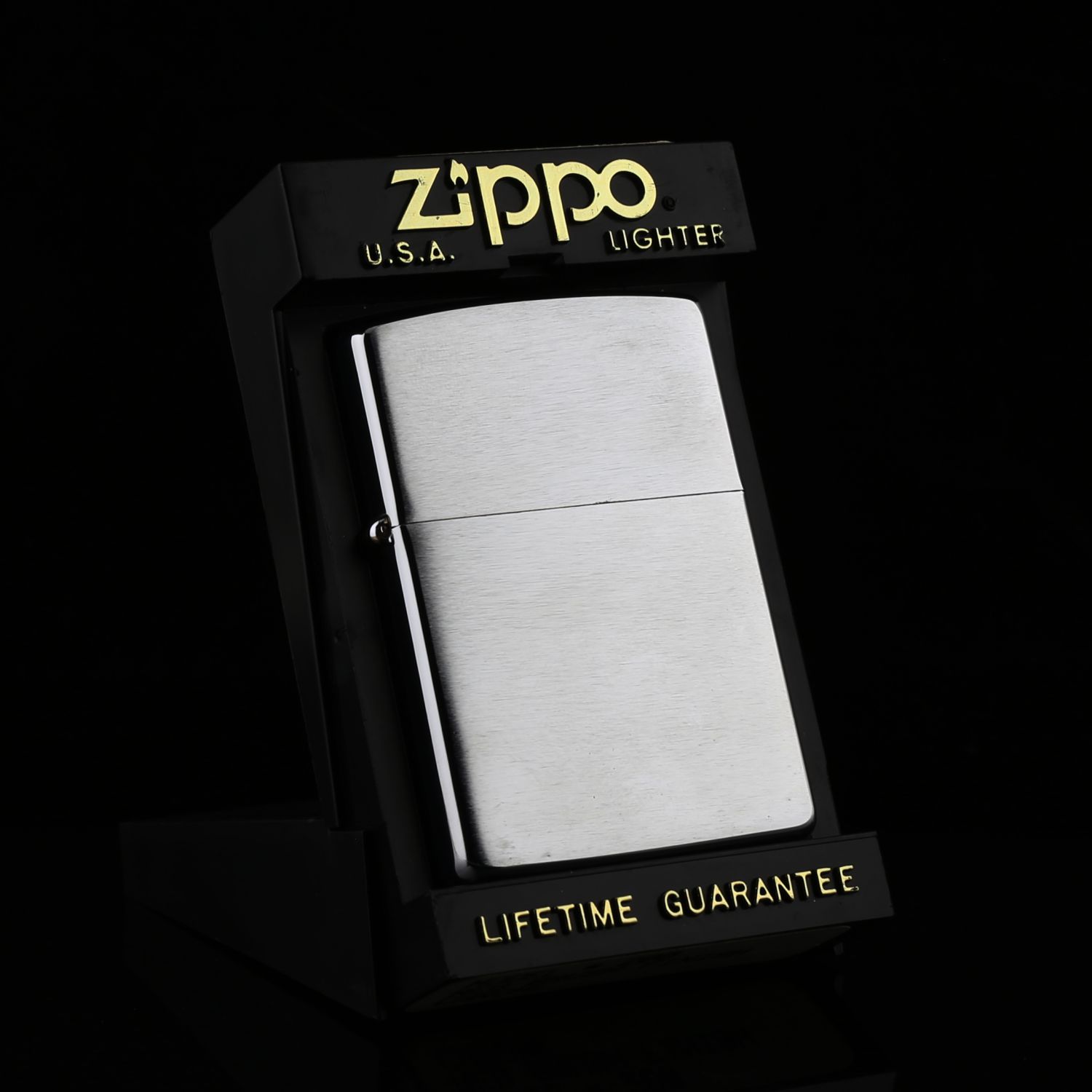 Zippo-Brush-Finish-Chrome-H-VIII-1992-hang-co-doc-la-doc-la