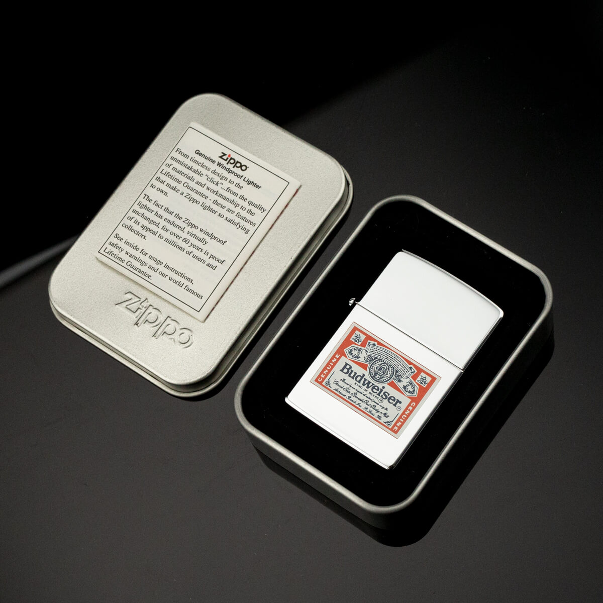 bat-lua-zippo-budweiser-genuine-ix-1993-hiem