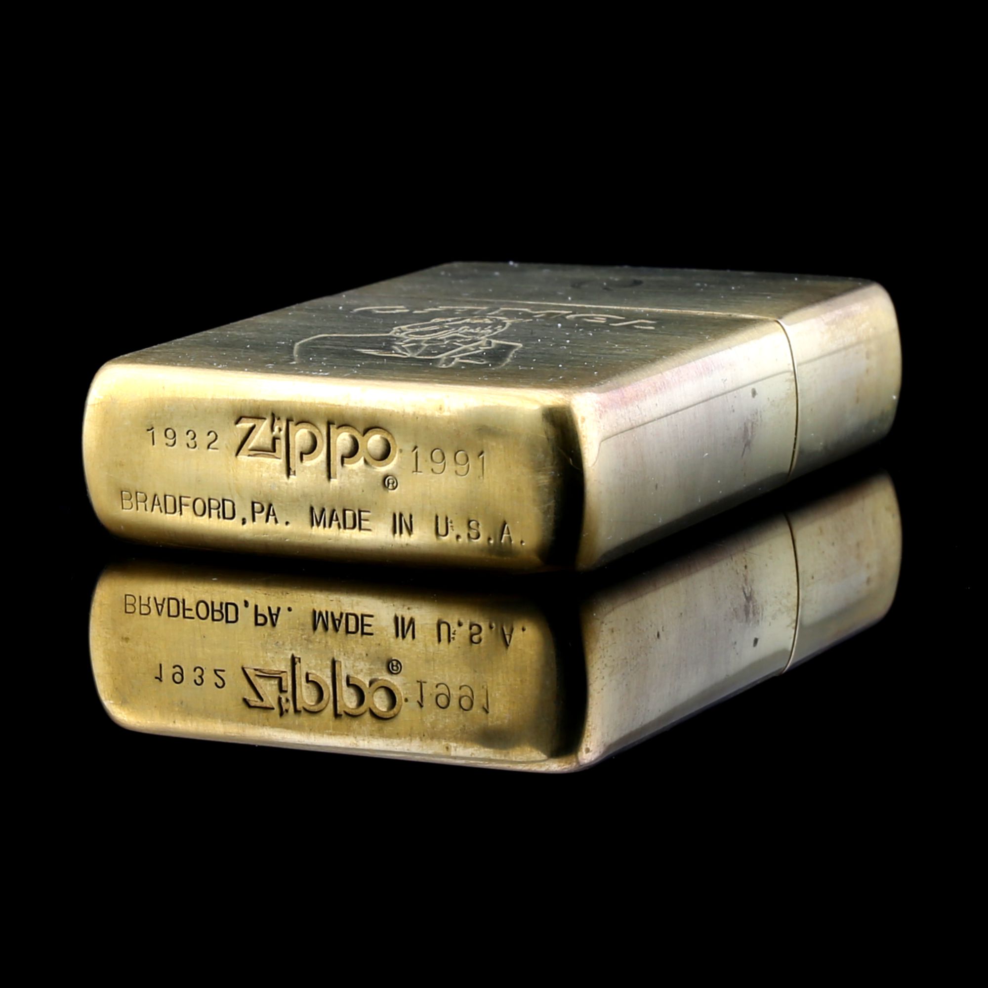 Zippo-la-ma-dong-nguyen-khoi-sloid-brass-Camel-chu-nien-1932-1991-sieu-hiem-suu-tam