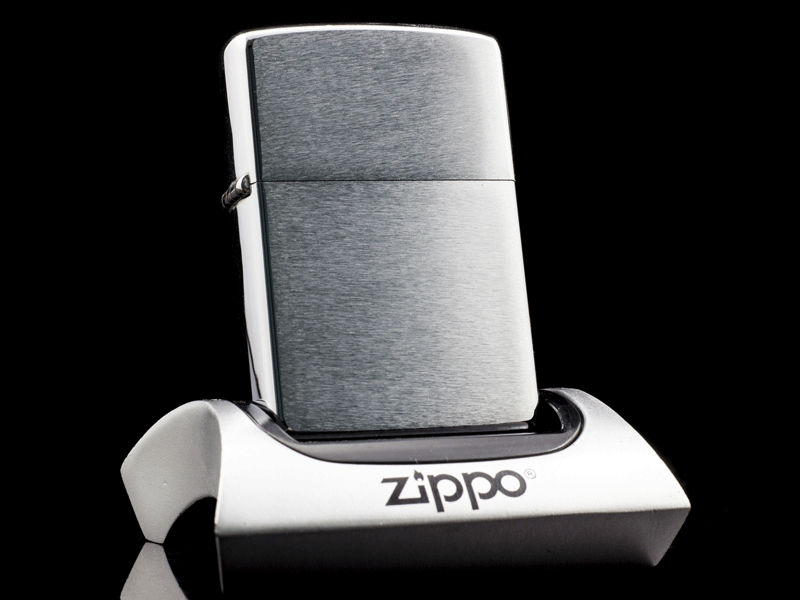 Zippo-Co-Brushed-Chrome-1-Gach-Thang-1973-chinh-hang-usa-my-dep-doc-la