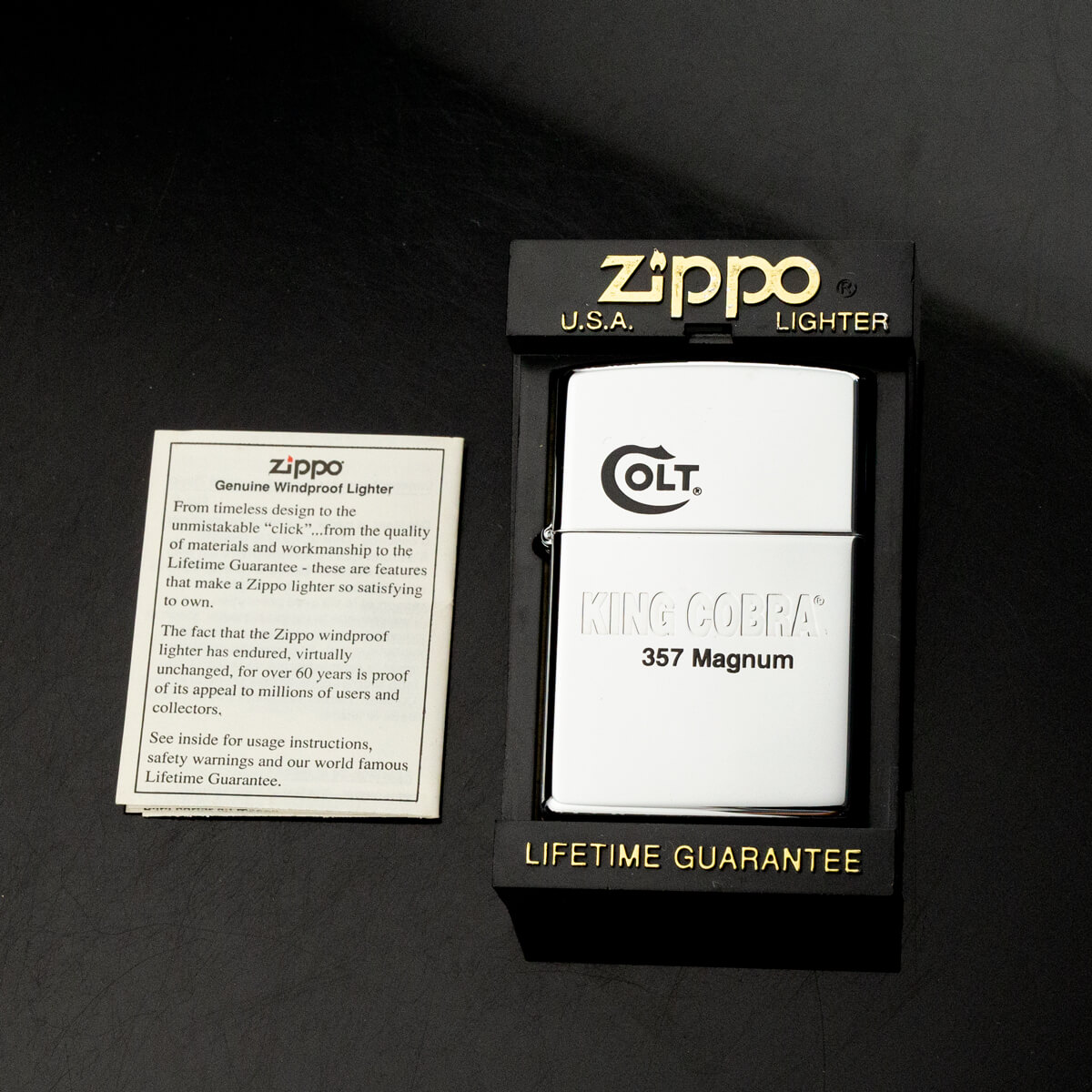 ong-quet-zippo-colt-king-cobra-357-magnum-xiii-1997