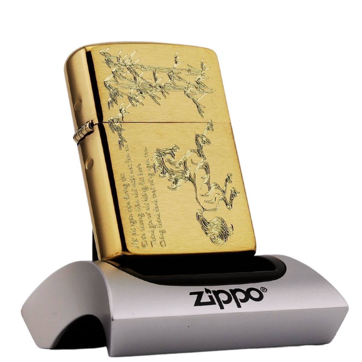 Zippo Khắc Mã Đáo Thành Công thinh vượng