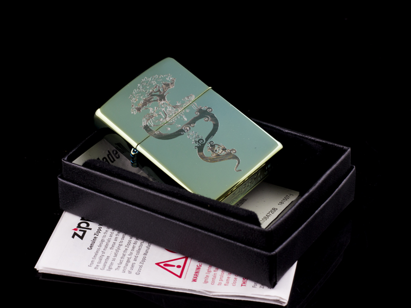 Zippo Khắc Phật Và Quỷ Cám Dỗ Mara độc đáo