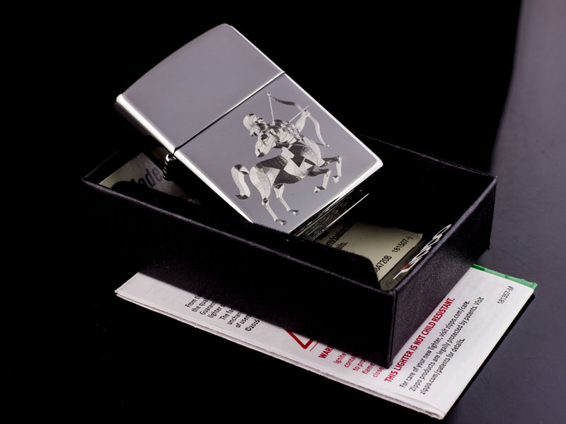 Zippo Khắc 12 cung Hoàng Đạo Nhân Mã - Sagittarius phong thủy