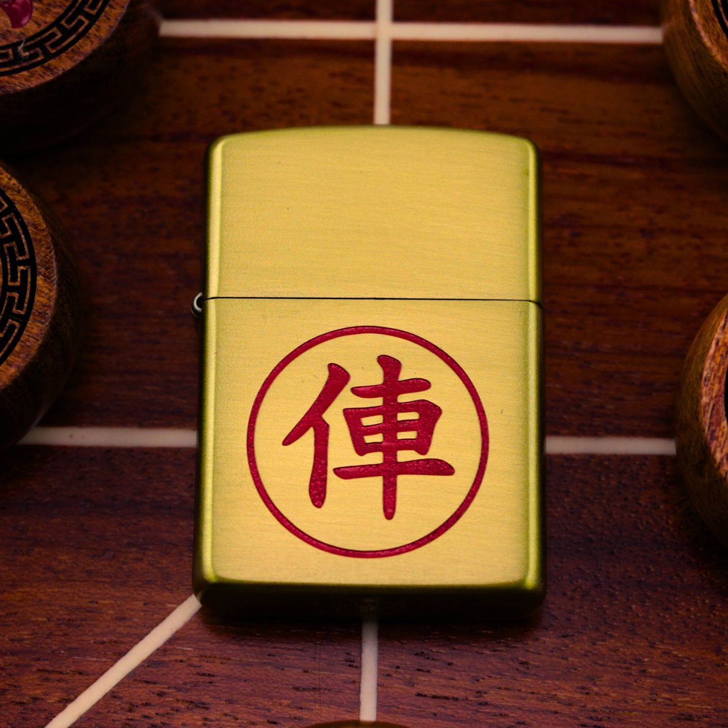 Zippo Xe Đồng Khối Vỏ Dày china chess