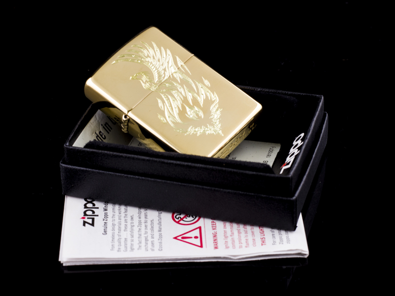 Zippo Khắc Phượng Hoàng Lửa quà tặng phong thủy