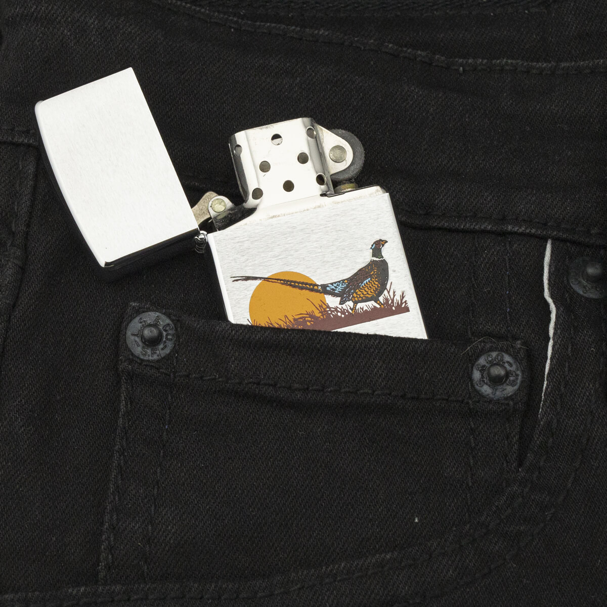 bat-lua-zippo-pheasant-brushed-chrome-viii-1992-ga-loi-qua-sinh-nhat-em-trai