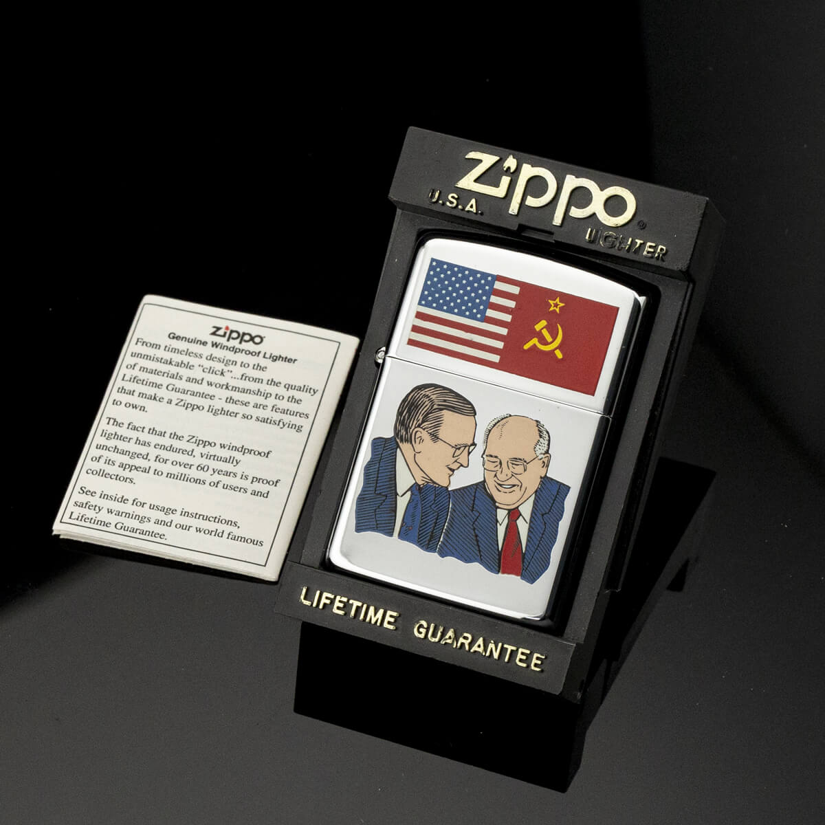 bat-lua-zippo-ronald-reagan-and-mikhail-gorbachev-friendship-vi-1990-tinh-ban-lich-su-sieu-quy-hiem