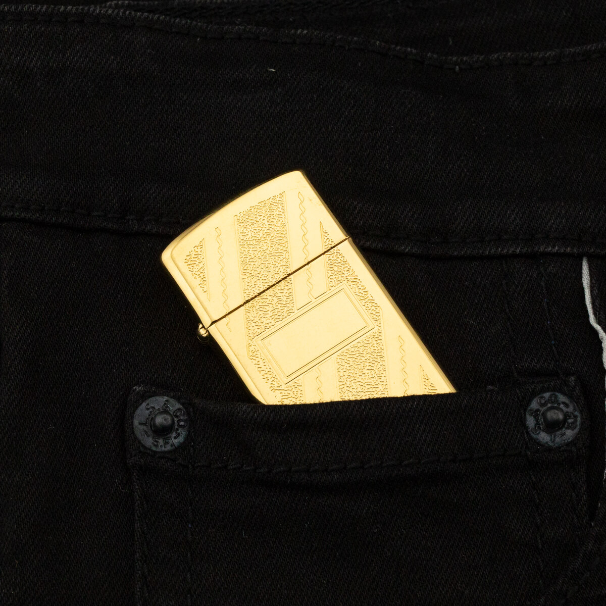 bat-lua-zippo-slim-gold-plated-swirl -xii-1996-loai-nho-ma-vang-22K-qua-tang-ban-gai