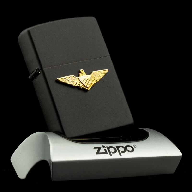 bat-lua-zippo-u-s-air-force-office-emblem-black-matte-1991-vii-huy-hieu-si-quan-khong-quan-hoa-ky