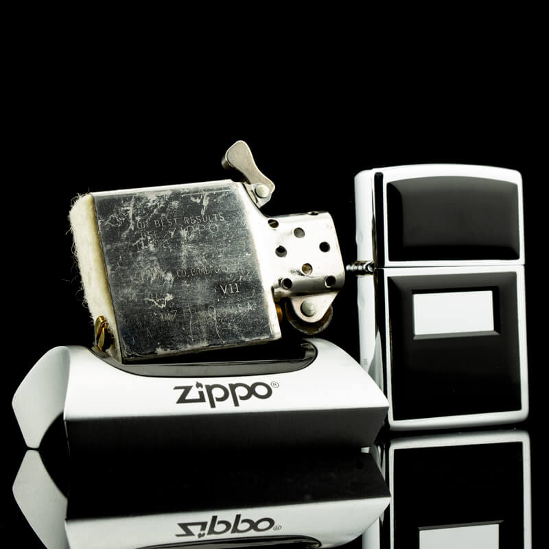 bat-lua-zippo-ultralite-VII-1991-op-mica-den-mau-den-bong