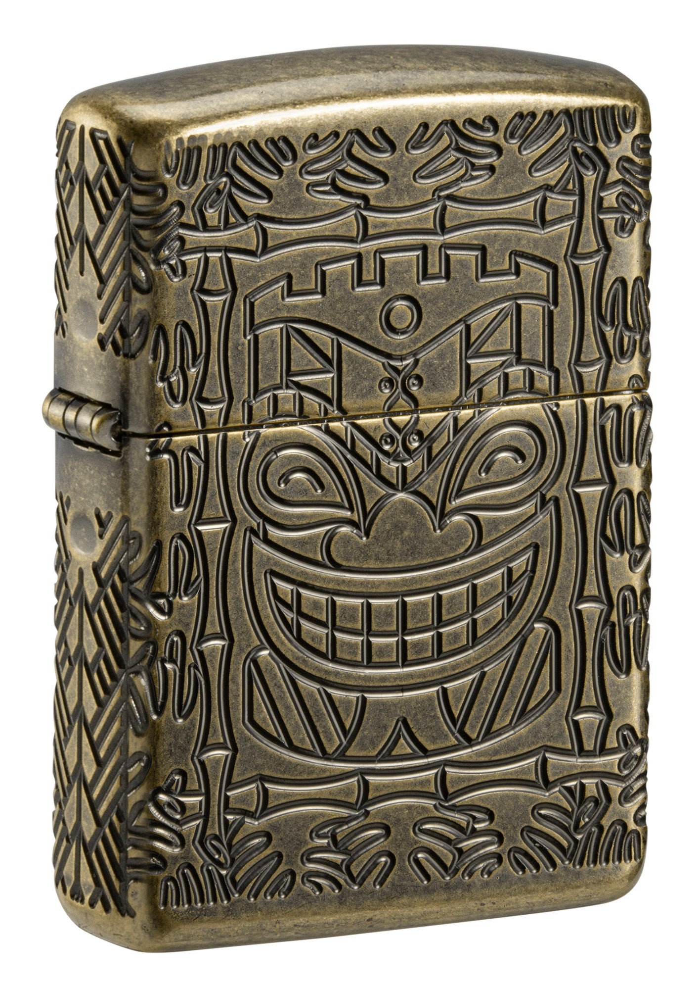 hop-quet-zippo-46314-tiki-brass-design