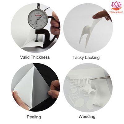 Decal chuyển nhiệt PVC Trung Quốc khổ 0,61x50m màu trắng