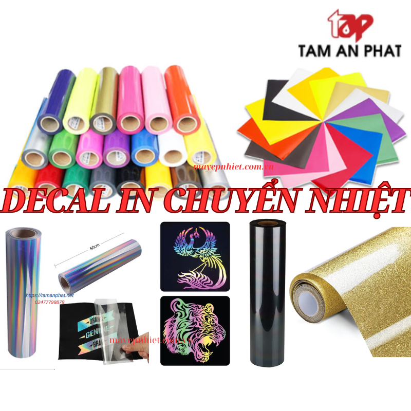 Decal ủi nhiệt lên áo - in decal chuyển nhiệt lên áo