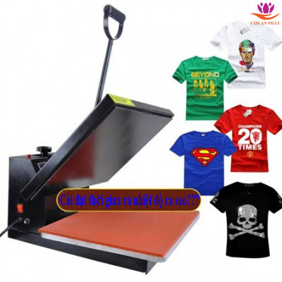 Ép decal chuyển nhiệt cài thời gian và nhiệt độ ra sao