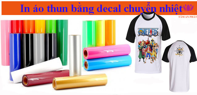In áo thun bằng decal chuyển nhiệt