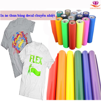 In áo thun bằng decal chuyển nhiệt