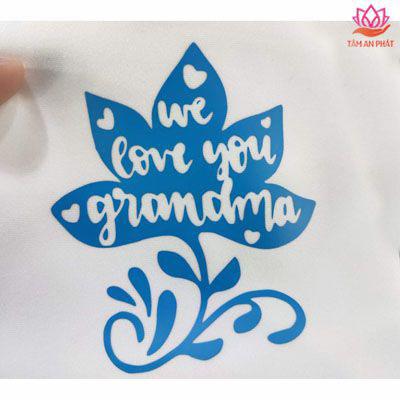 Decal chuyển nhiệt PVC Trung Quốc khổ 0,61x50m màu xanh lam