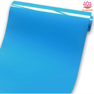Decal chuyển nhiệt PVC Trung Quốc khổ 0,61x50m màu xanh lam