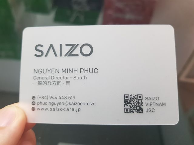 Card visit nhựa trong dành cho giám đốc