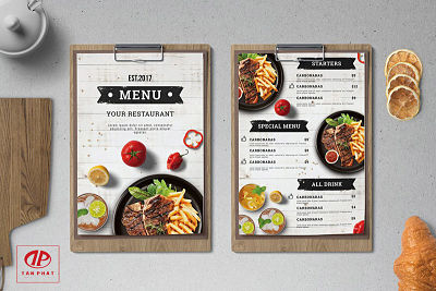 in ấn menu nhà hàng