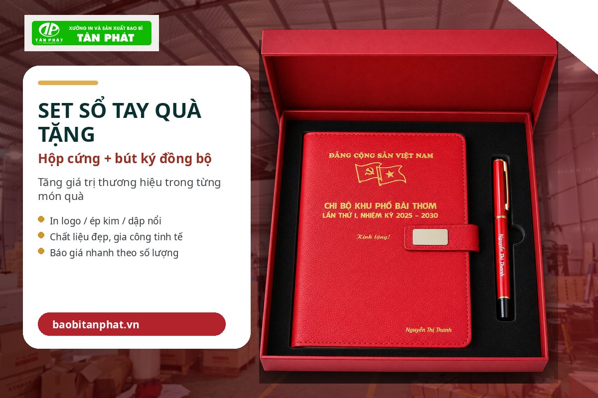 Mẫu sổ tay cao cấp quà tặng đối tác sang trọng