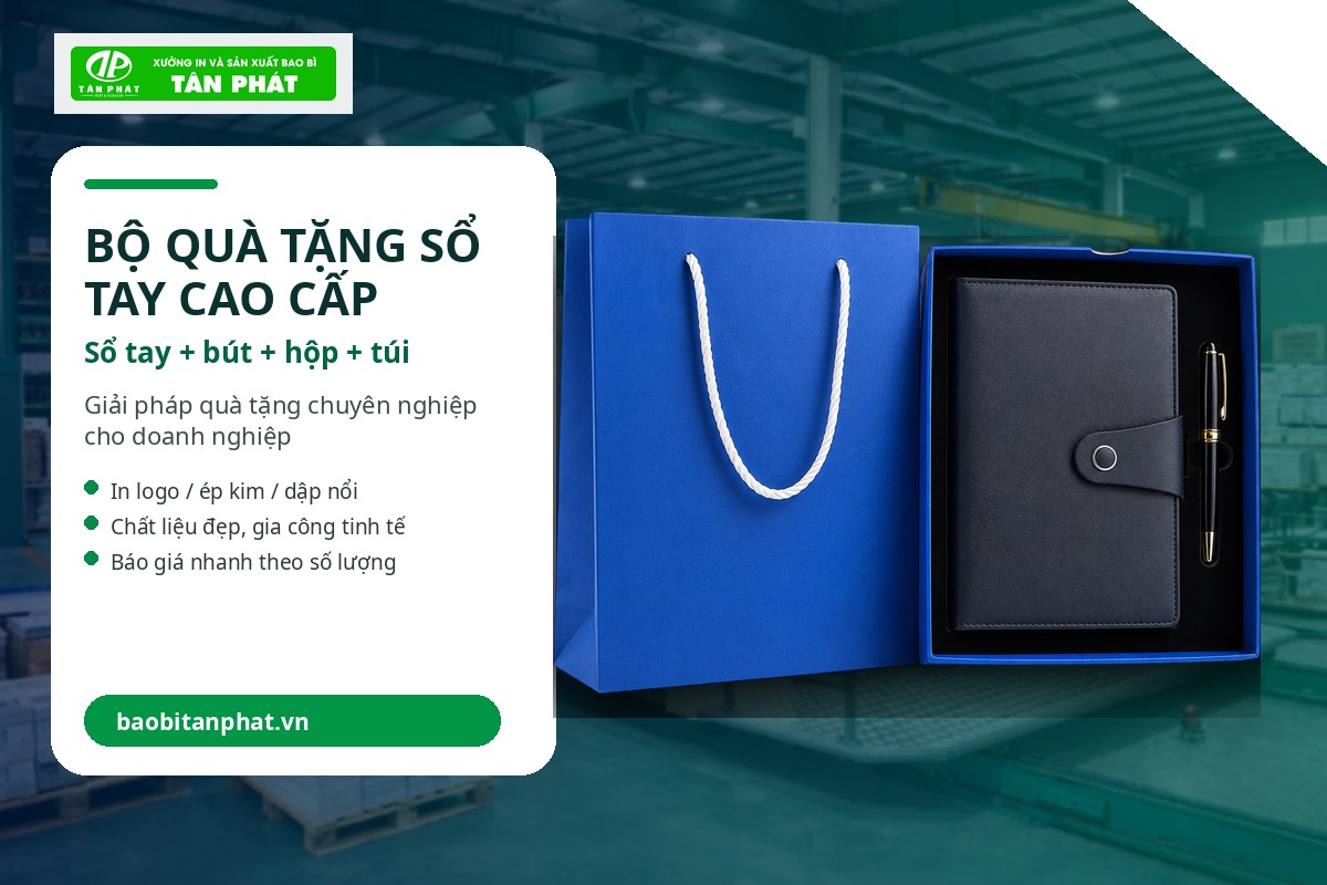 Sổ tay cao cấp quà tặng doanh nghiệp chuyên nghiệp