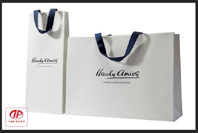 túi giấy Kraft trắng