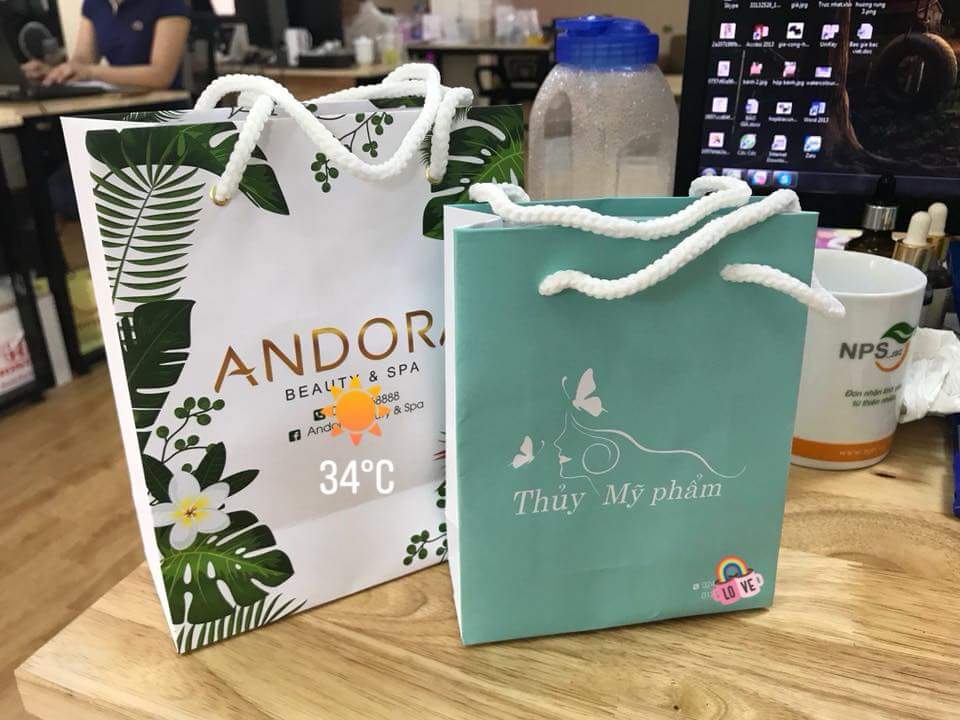 Túi giấy couche đựng mỹ phẩm