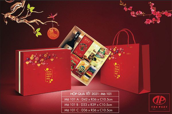 Vỏ hộp quà tết đẹp