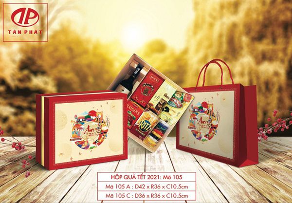 Vỏ hộp quà tết sang trọng