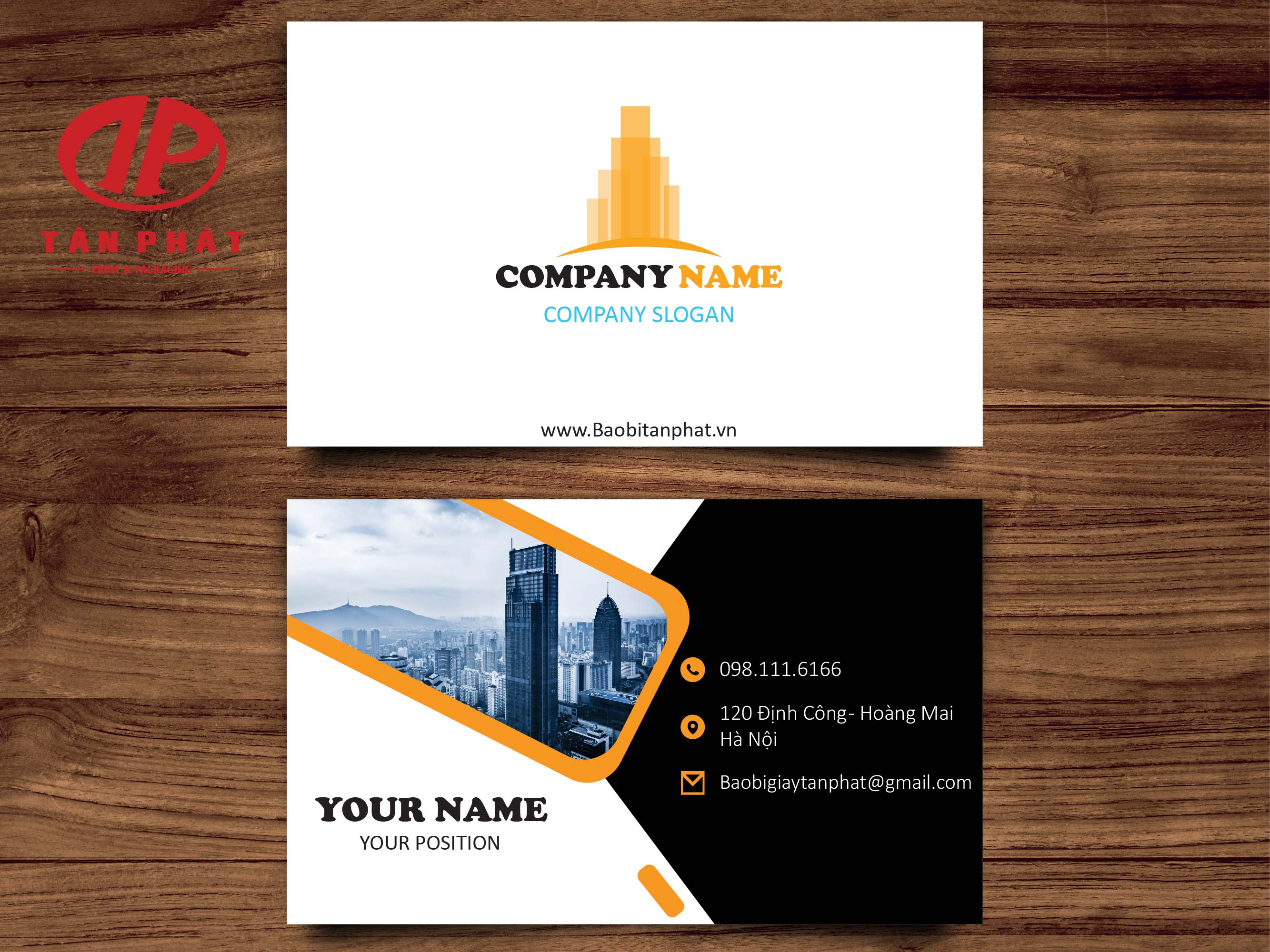 Card visit công ty ngành xây dựng