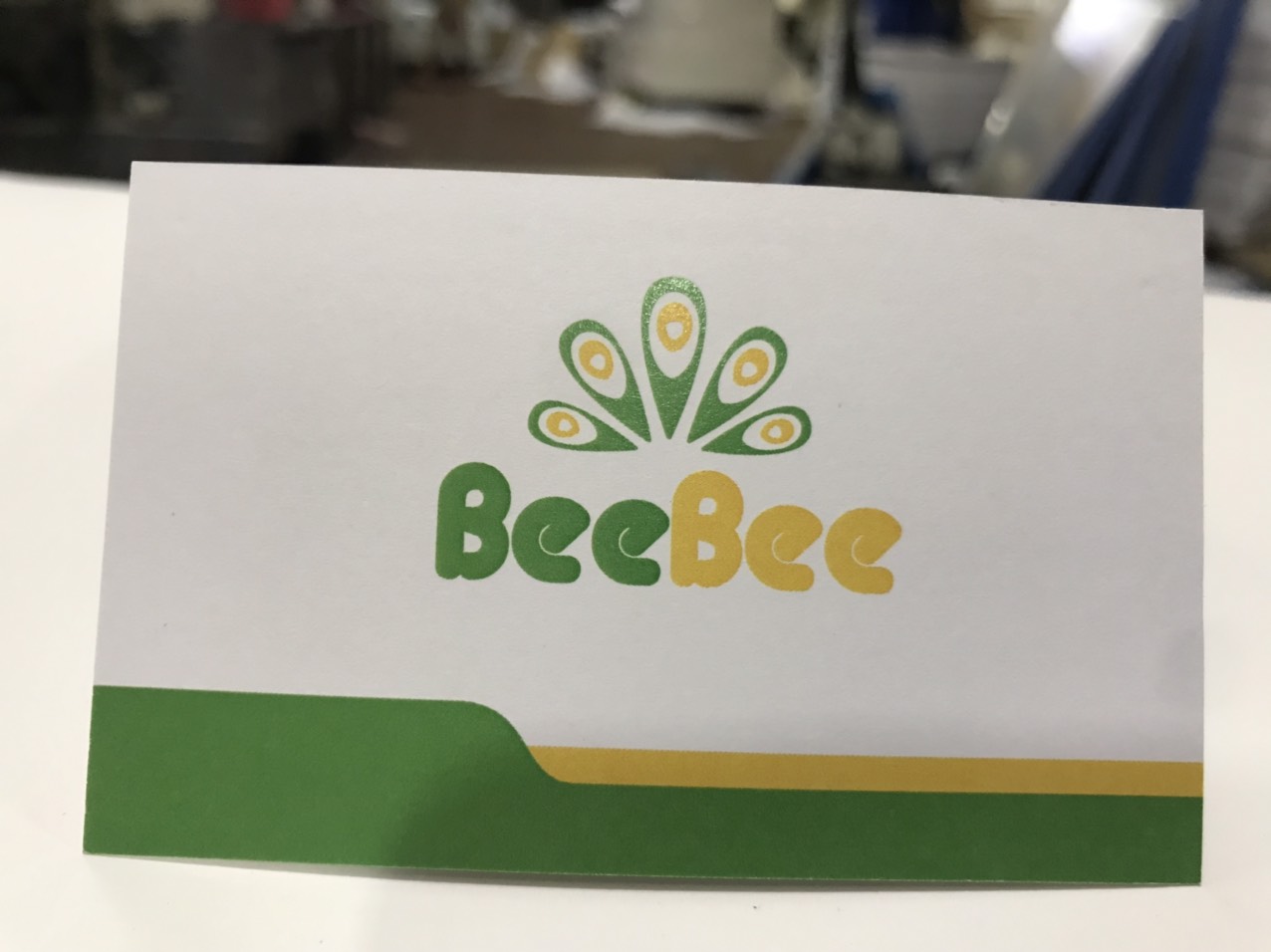 in card visit bằng giấy couche