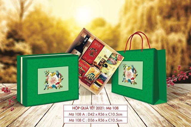 Hộp đựng quà tết đẹp, thiết kế độc đáo