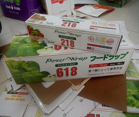 Hộp giấy màng bọc thực phẩm làm bằng giấy carton bồi