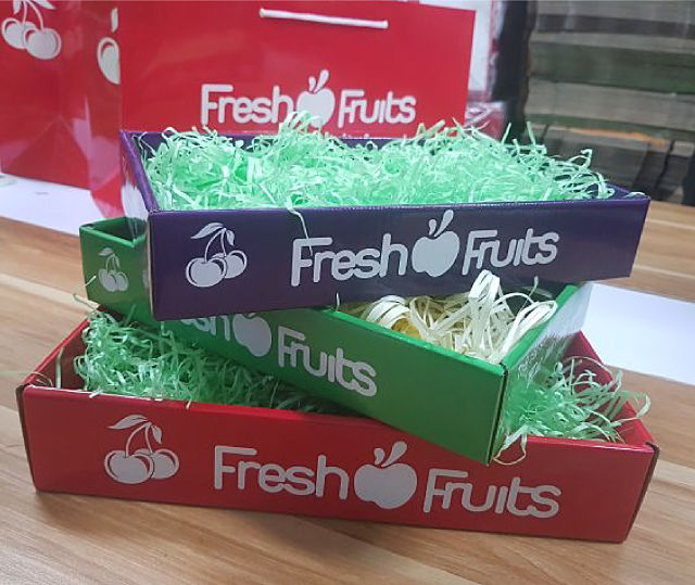 Khay giấy đựng trái cây bán sẵn Tân Phát